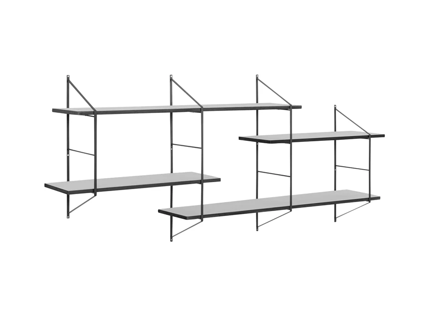 18044 Actona Belfast wall Unit wandrek zwart