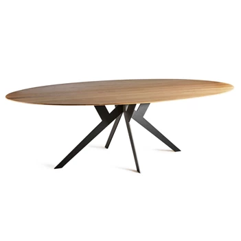 Tafel Twist ellips massief eik Diadesi