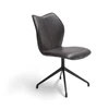 Stoel Kiq Stervoet leder zwart Bree's New World
