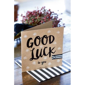 353030 Rivièra Maison RM Wenskaart Good luck + Envelope