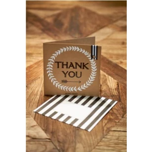 320920 Rivièra Maison RM Wenskaart Thank you + Envelope