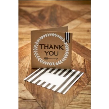 320920 Rivièra Maison RM Wenskaart Thank you + Envelope