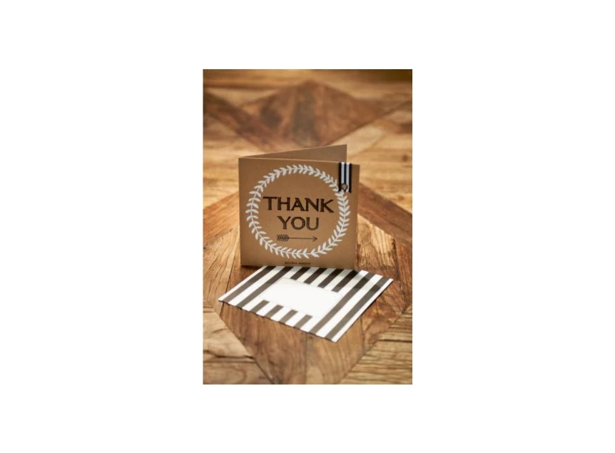 320920 Rivièra Maison RM Wenskaart Thank you + Envelope