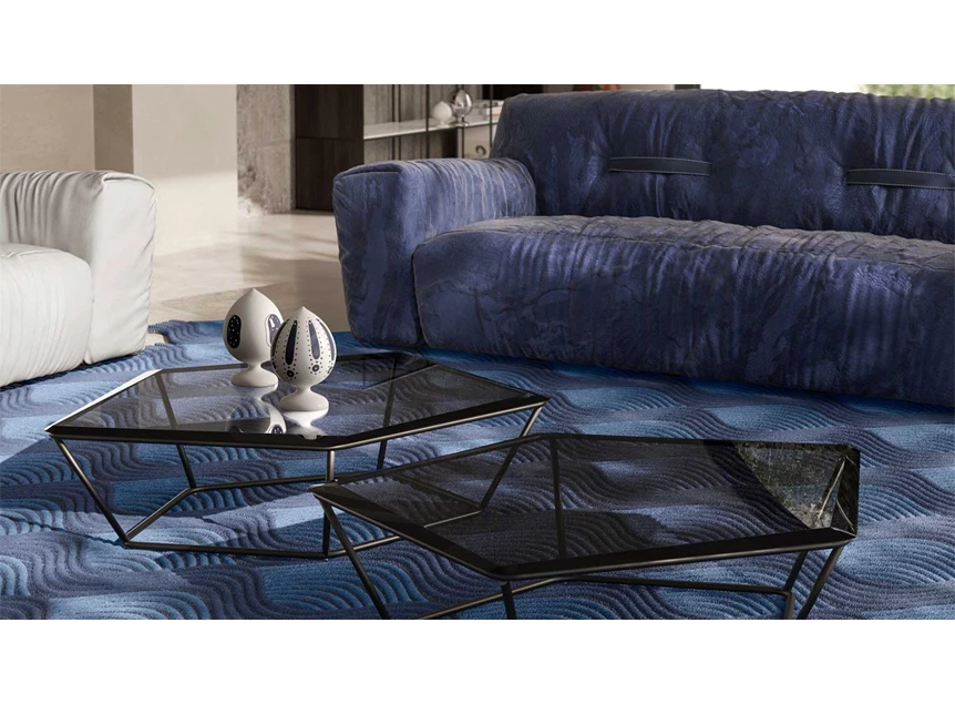 Sfeerfoto Salontafel Chocolat Smoke Grey Natuzzi Italia