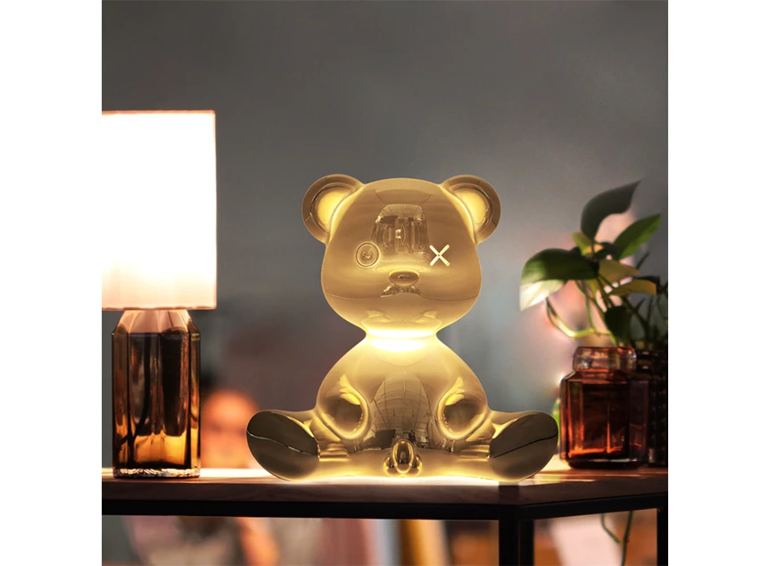 Sfeerfoto Tafellamp Teddy Boy Gold 24002GO-M Qeeboo