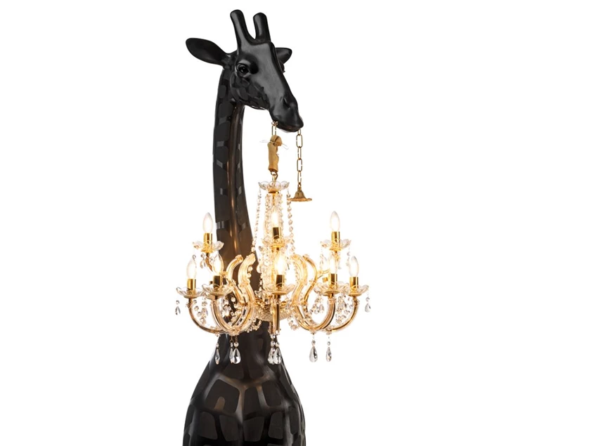 Detail Vloerlamp Giraffe in Love M Indoor Black 19003BL-Z Qeeboo