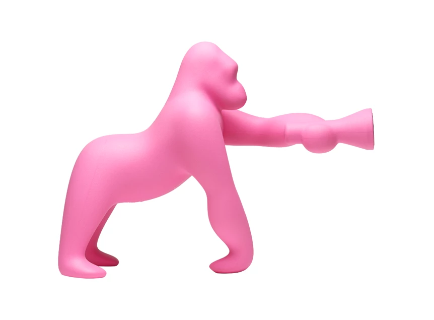 Zijkant Tafellamp Kong XS Bright Pink 10002BP Qeeboo