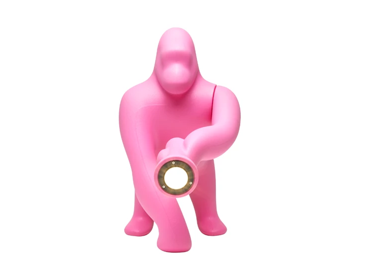 Front Tafellamp Kong XS Bright Pink 10002BP Qeeboo