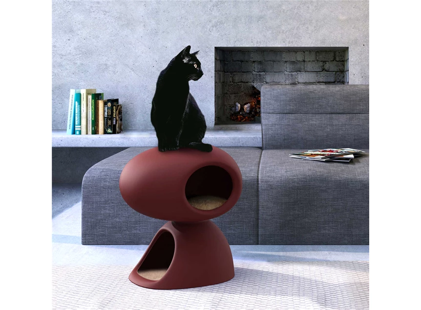 Sfeerfoto Kattenmand Cat Cave Bordeaux 35001QUP-BX Qeeboo