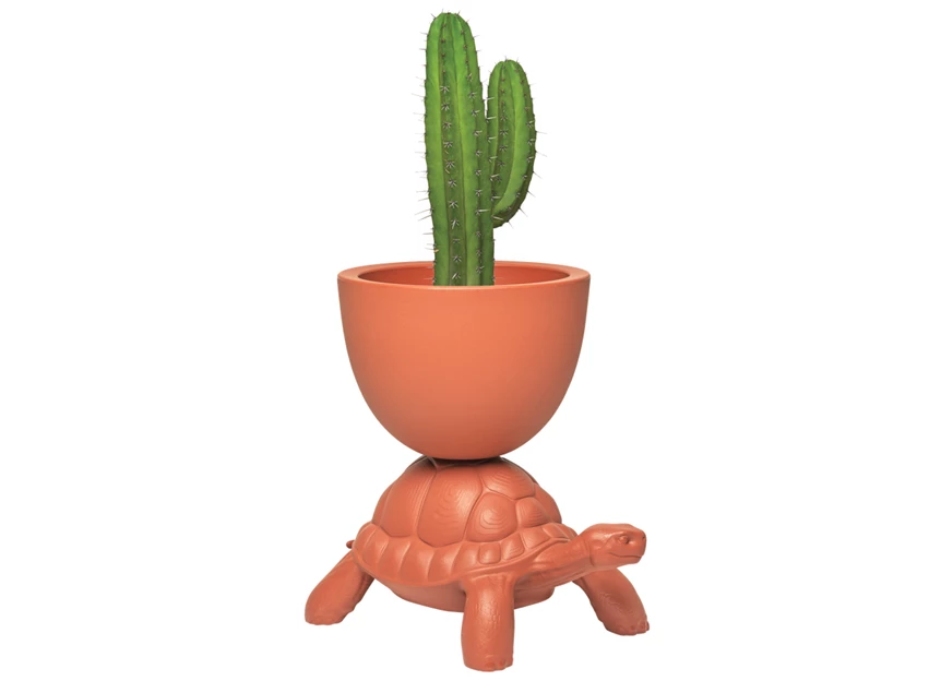 Plantenbak Turtle Carry Planter Terracotta 36004TE Qeeboo
