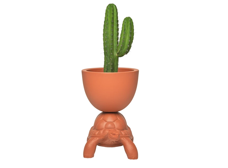 Front Plantenbak Turtle Carry Planter Terracotta 36004TE Qeeboo