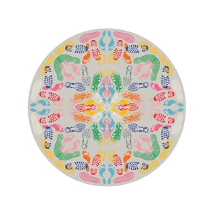 Tapijt Let's Dance Human Traces Light Round 42005RD-LT Qeeboo