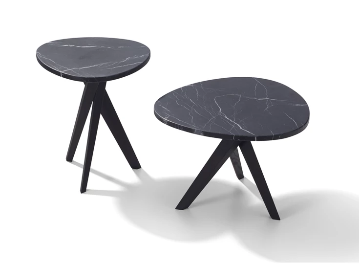 Set Salontafel Trilope 1320 natuursteen top Draenert