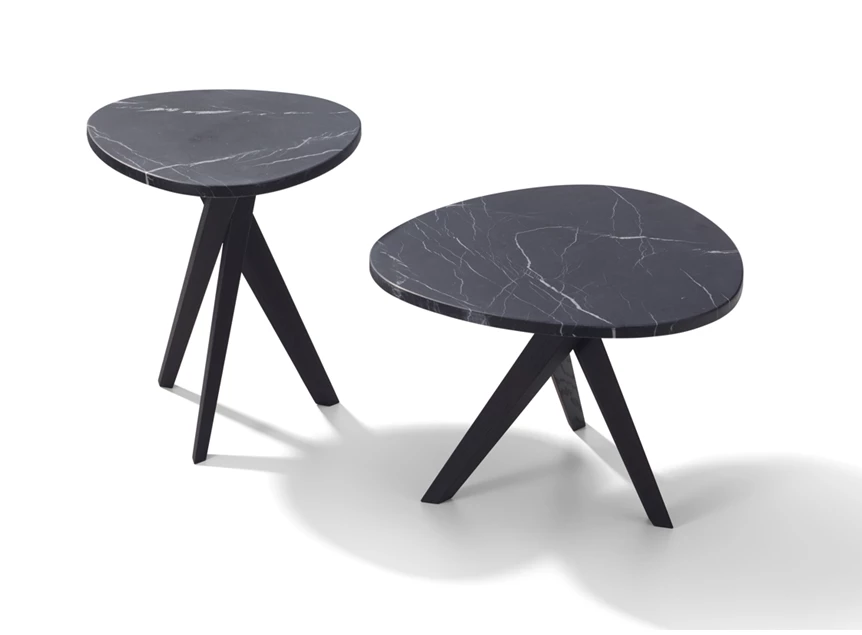 Set Salontafel Trilope 1320 natuursteen top Draenert