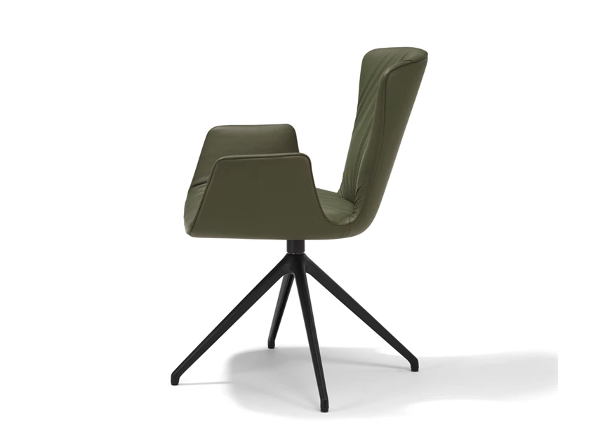 Zijkant Armstoel Dexter hoge stervoet 2059.2-I Draenert