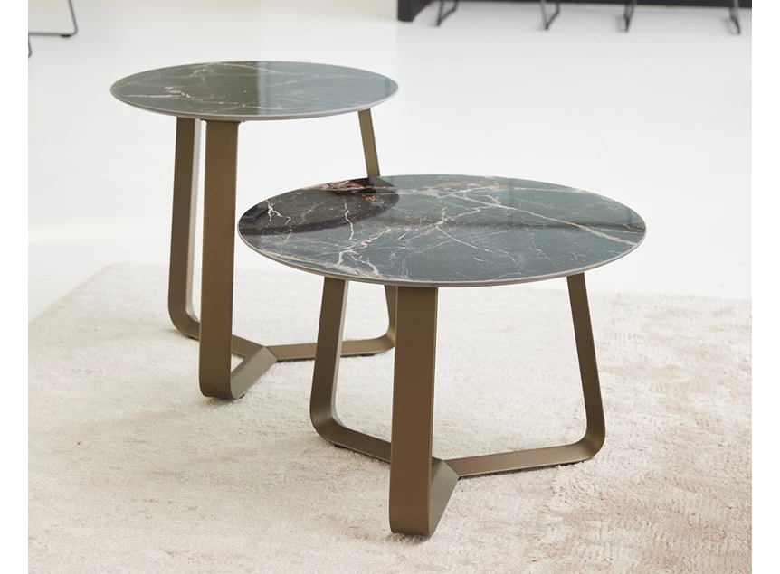 Sfeerfoto Salontafel Curve rond keramiek Joli