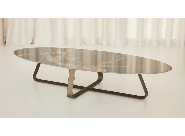 Sfeerfoto Salontafel Curve elyps keramiek Joli