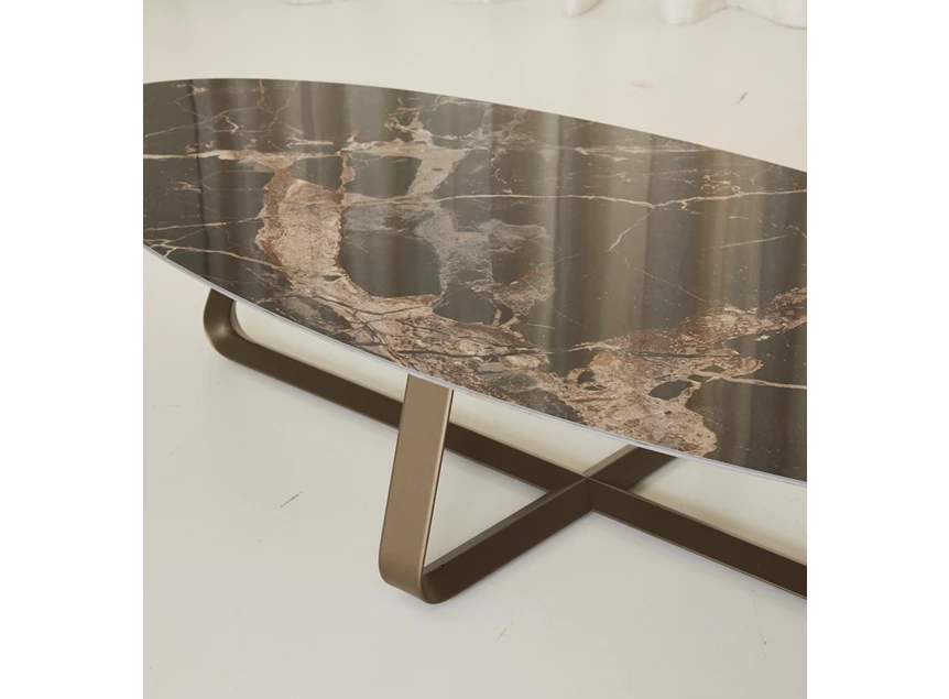 Bovenblad Salontafel Curve elyps keramiek Joli