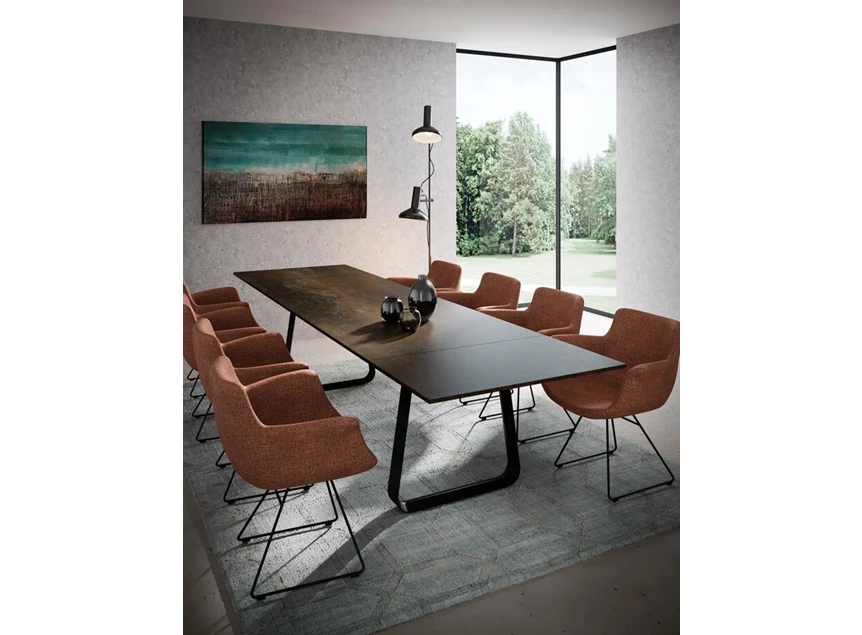 Sfeerfoto Verlengbare rechthoekige tafel Curve Joli