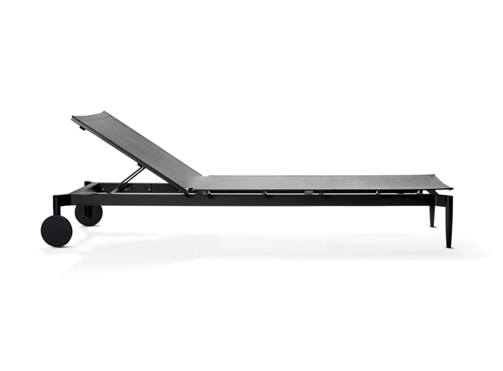 Lounger outdoor tuinset ligzetel Marguerite zwart Joli