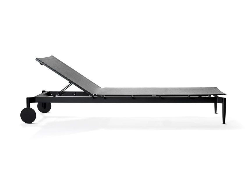 Lounger outdoor tuinset ligzetel Marguerite zwart Joli