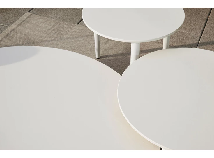 Salontafel Marguerite Round keramiek Absolute White Joli