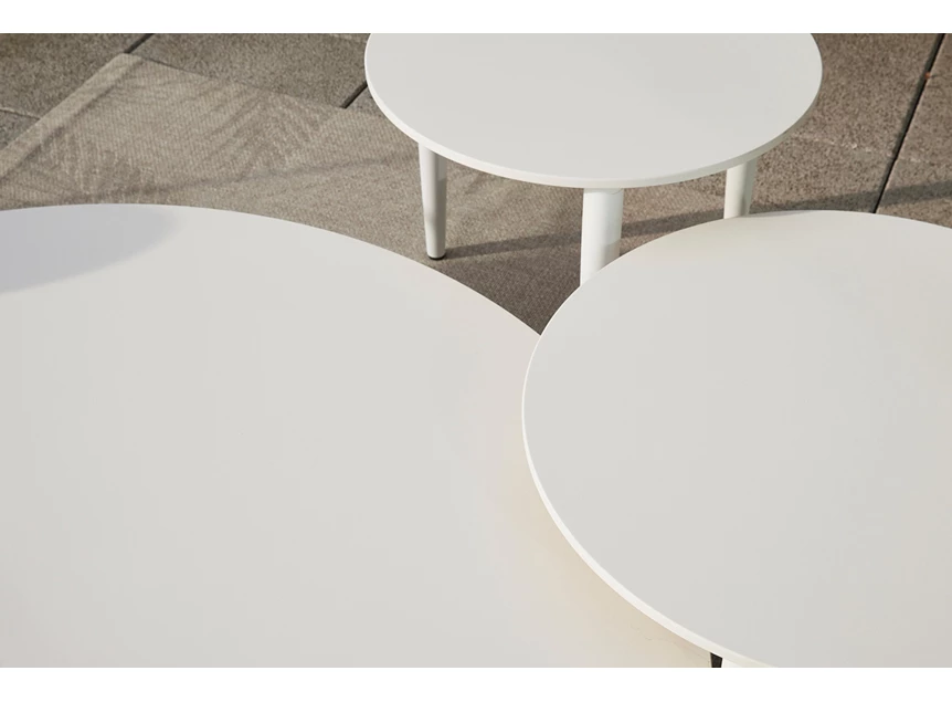 Salontafel Marguerite Round keramiek Absolute White Joli