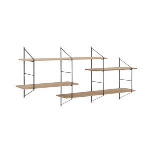 18042 Actona belfast wandrek 4 planken natuur schuin