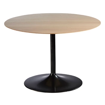 Eettafel Miles rond massief hout eik Oak White Wash op maat Diadesi