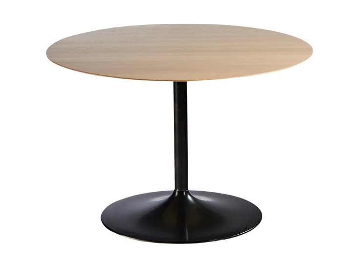 Eettafel Miles rond massief hout eik Oak White Wash op maat Diadesi