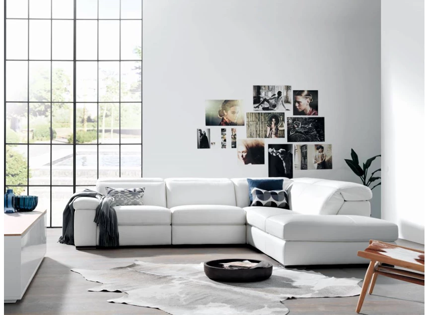 Lele leder hoeksalon Max Divani Italiaans design