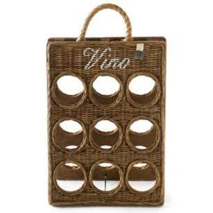 323760 rustic rattan vino bottle board wijnrek Rivièra Maison RM
