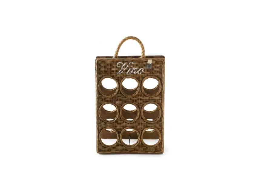 323760 rustic rattan vino bottle board wijnrek Rivièra Maison RM