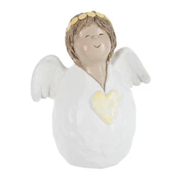 62554 J-Line Jolipa Beeldje Engel M Wit