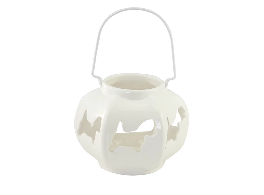 10822 Happy House Lantaarn Zeshoekig Wit