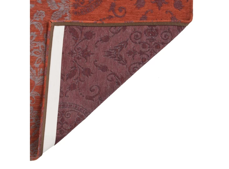 De Poortere Tapijt New Vintage Multi Spicy 280x200cm Rood Onderkant