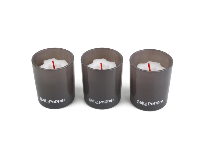 KAARS IN POT SET/3 GRIJS SURPRISE S&P