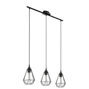 94189 tarbes hanglamp 3 lichtpunten zwart eglo