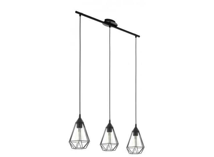 94189 tarbes hanglamp 3 lichtpunten zwart eglo