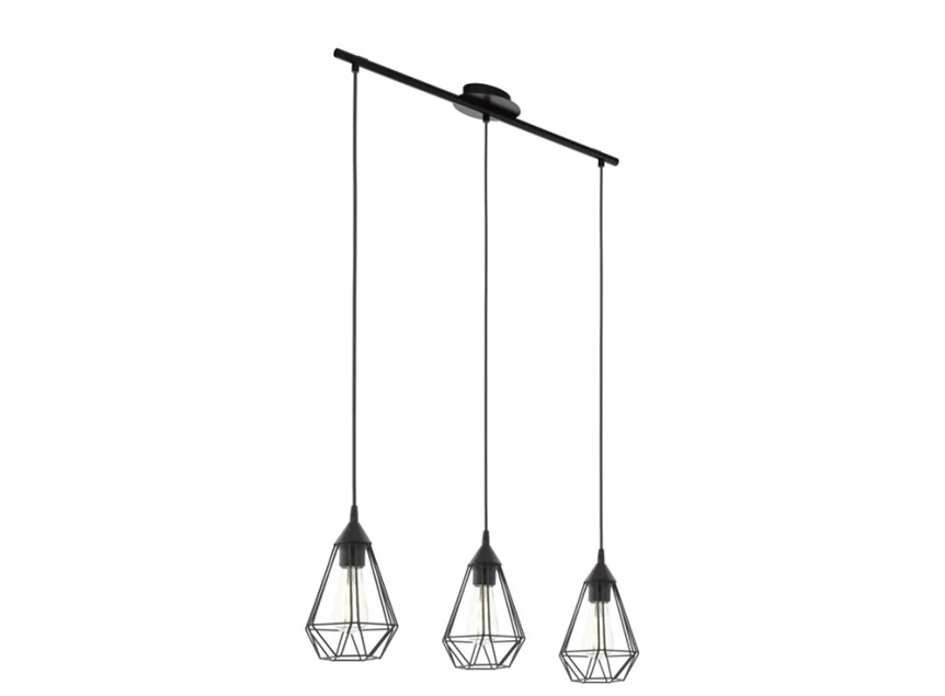 94189 tarbes hanglamp 3 lichtpunten zwart eglo