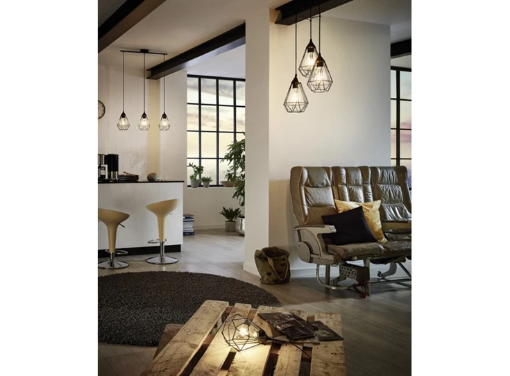 94189 tarbes hanglamp 3 lichtpunten zwart eglo sfeerbeeld