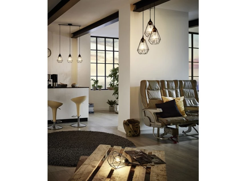 94189 tarbes hanglamp 3 lichtpunten zwart eglo sfeerbeeld