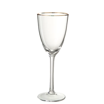 75219 wijnglas gouden rand