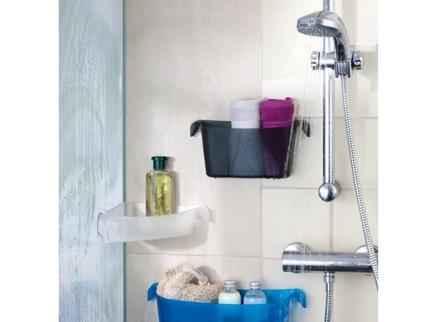 5242632 Koziol boks cool grey corner organizer douchemandje sfeer