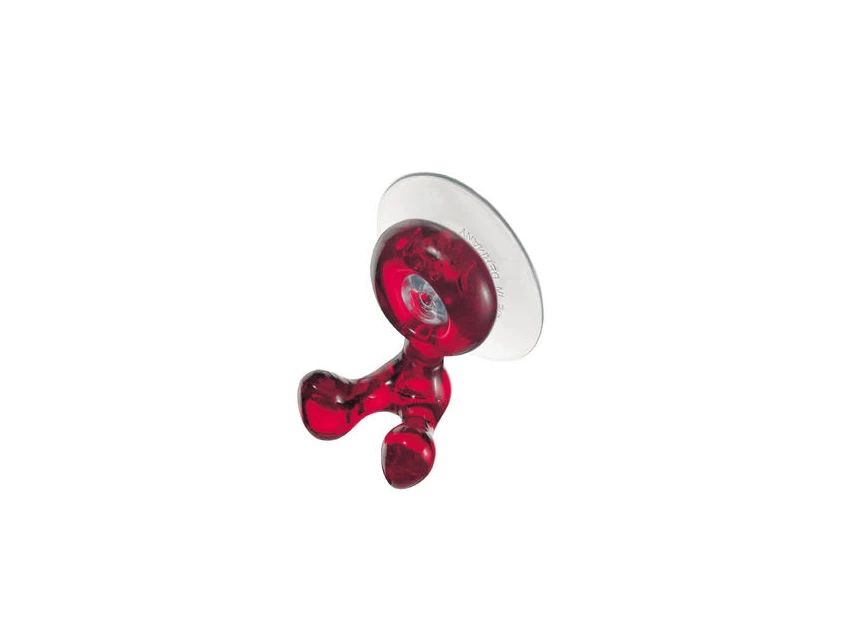 5825536 koziol tandenborstelhouder Tommy transparant rood