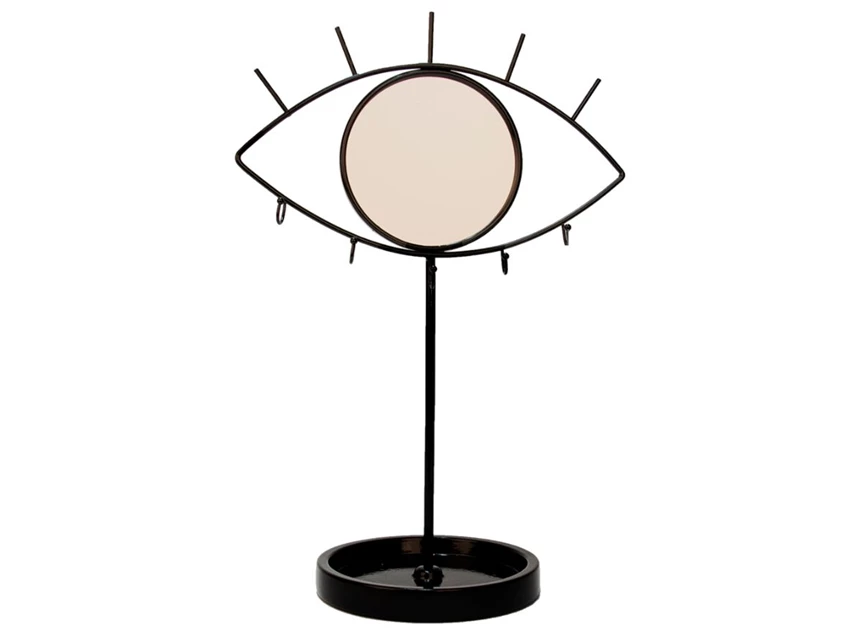 H121347 eye mirror jewelry pot spiegel zwart bergers