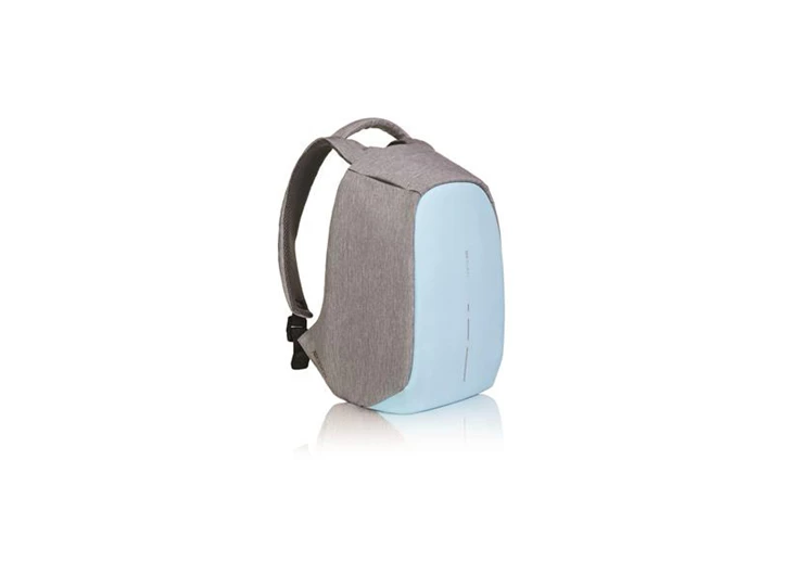 bergers xd design rugzak anti-diefstal anti theft blauw pastel beveiliging bobby