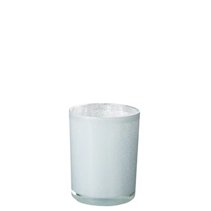 66094 Jolipa J-Line Theelichthouder Sneeuw M Wit Ø10cm H13cm