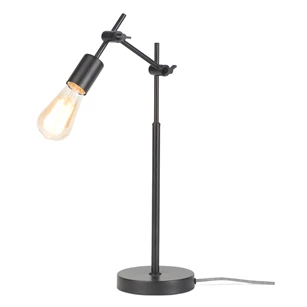 Sheffield tafellamp black zwart metaal design it's about romi verlichting schakelaar E27 fitting