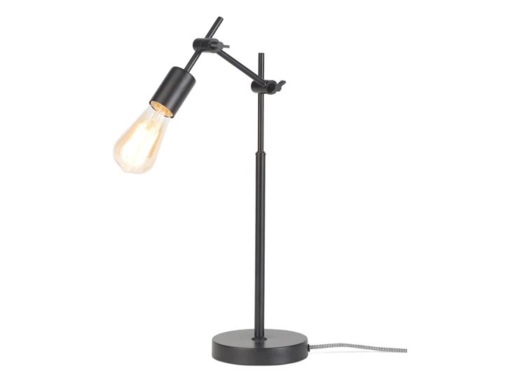 Sheffield tafellamp black zwart metaal design it's about romi verlichting schakelaar E27 fitting